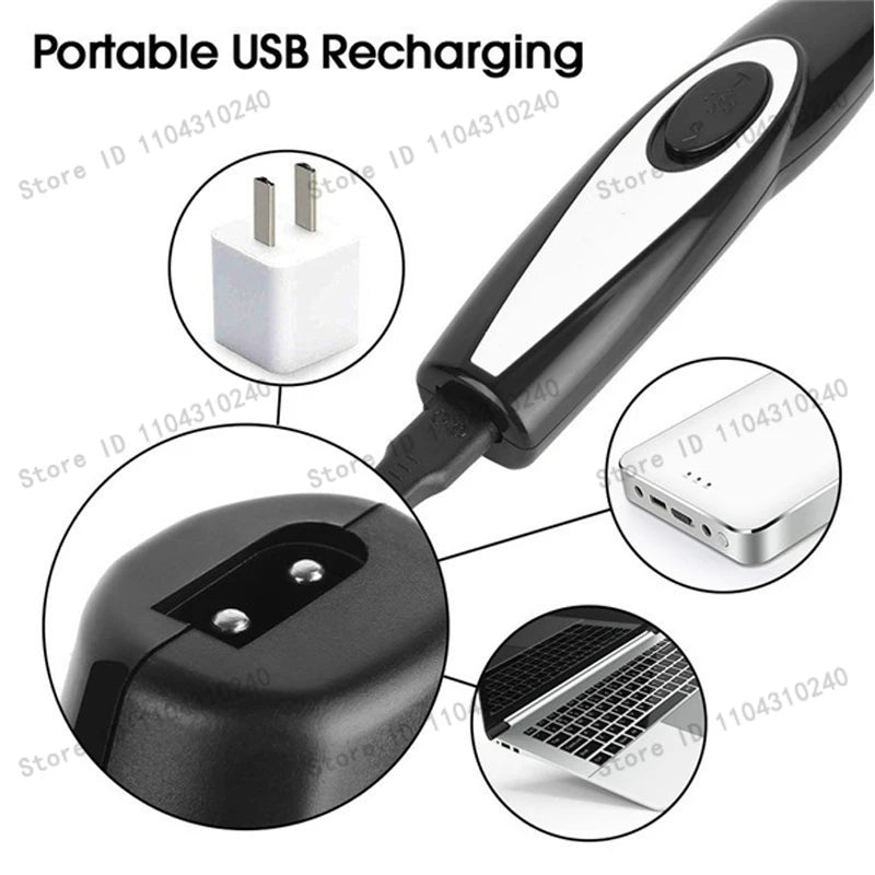 Electric Pet Clipper Grooming Kit for Dogs Reachageable Trimmer Haircut Cat Hair Cutting Remover Quiet Nail Grinder Machine Set